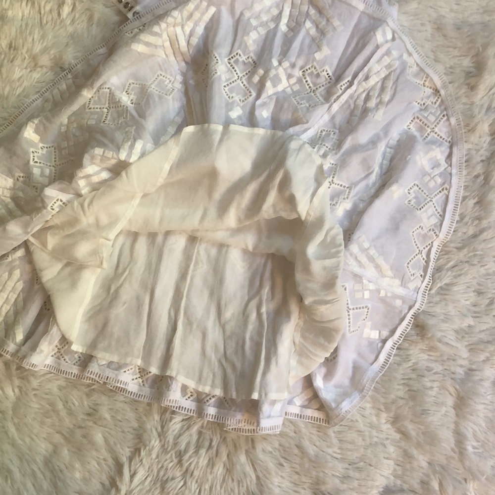 Rebecca Taylor NWT Sleeveless Embroidered Popover Camisole Dress in Snow 🔥 - Picture 9 of 12